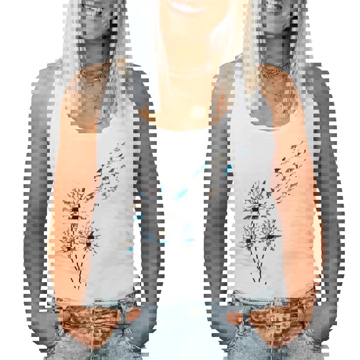 Flower Dandelion Sharks For Shark Lover Shark Women Tank Top Flower Dandelion Sharks For Shark Lover Shark Women Tank Top