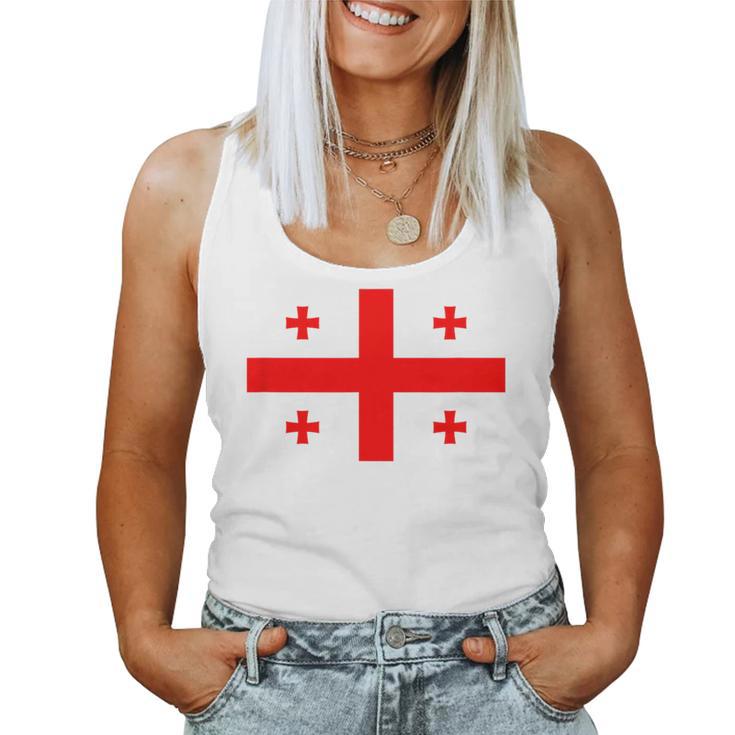 Georgia Flag Georgia Flag Georgian Flags Women's Tank Top Frauen