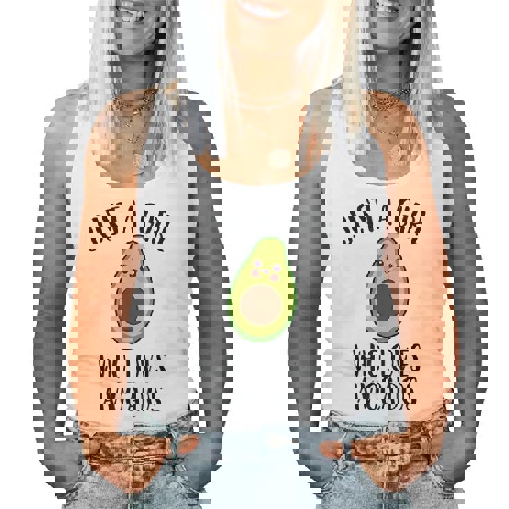 Just A Girl Who Loves Avocados Camiseta sin mangas para mujer