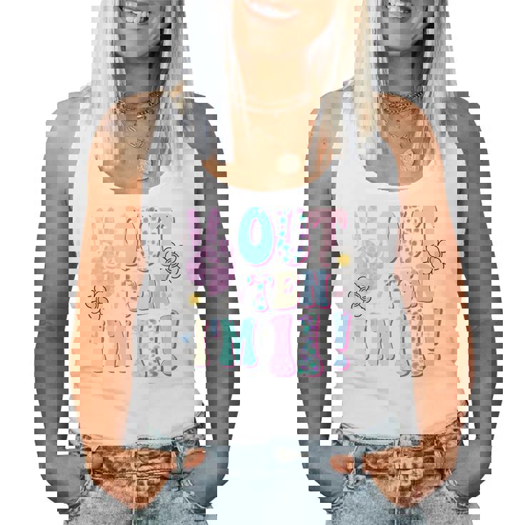 Peace Out Ten I'm 11 Eleven Year Old Girl 11Th Birthday Women Tank Top