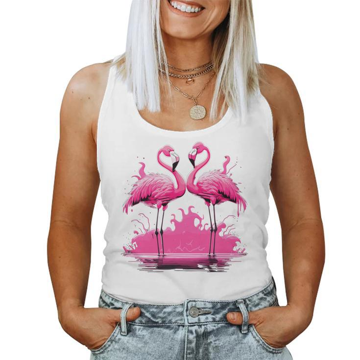 Pink Flamingo Summer Vibes For Women Women Tank Top