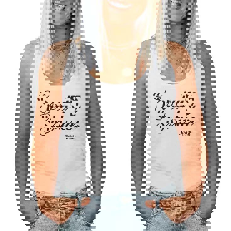 Sweet Sixn Est 2008 For Girls 16 Years Old 16Th Birthday Women Tank Top