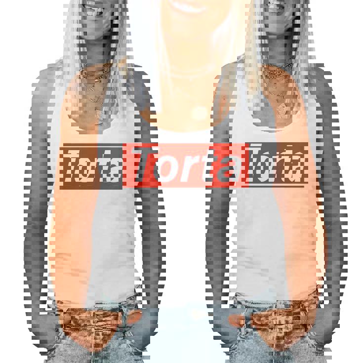 Torta Red Box Logo Hispanic Latin Food Women Women Tank Top