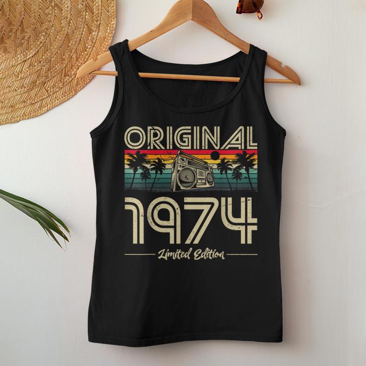 1974Intageintage Birthday Retro Tank Top Frauen Lustige Geschenke