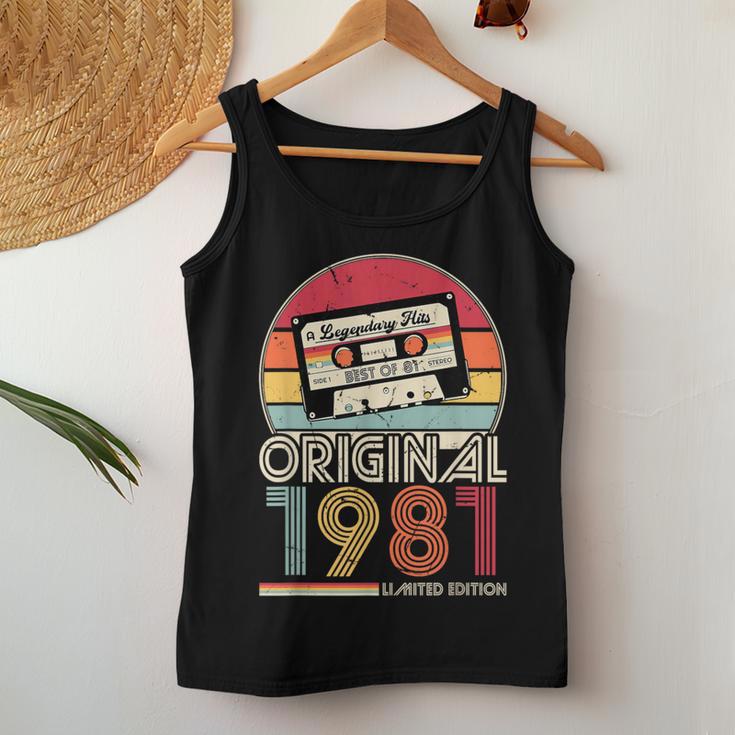 1981Intage Birthday Retrointage Tank Top Frauen Lustige Geschenke