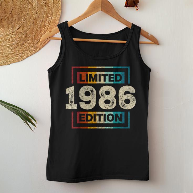 38 Cumpleaños Hombres 38 Años Retro Es Nacidos En 1986 Camiseta sin mangas para mujer Regalos divertidos