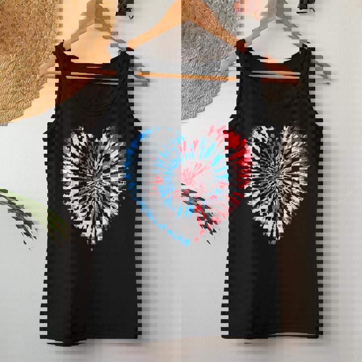 4Th July Heart Tie Dye American Usa Flag Boys Girls Women Tank Top Unique Gifts