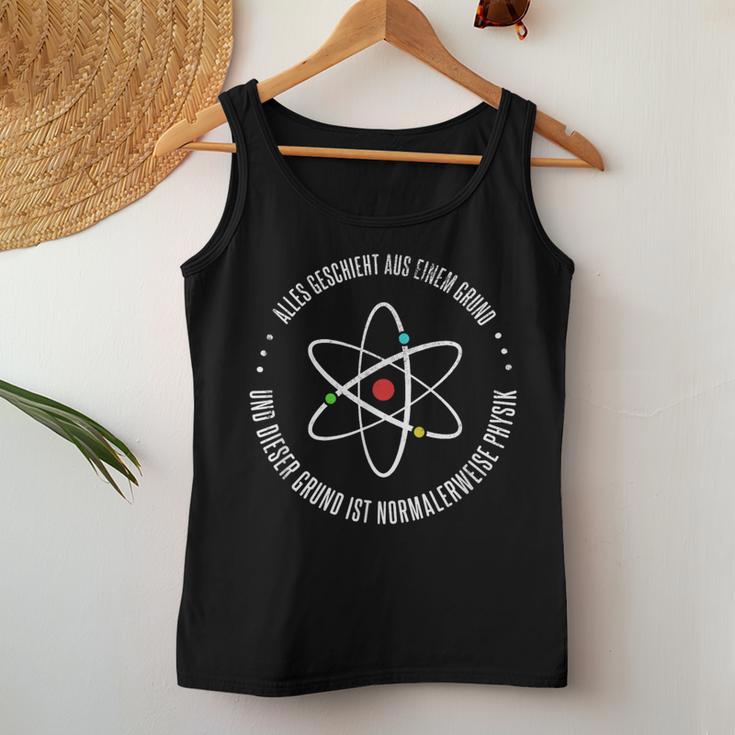 Alles Geschiecht Aus Einer Grund Physik Physiker Teacher Tank Top Frauen Lustige Geschenke