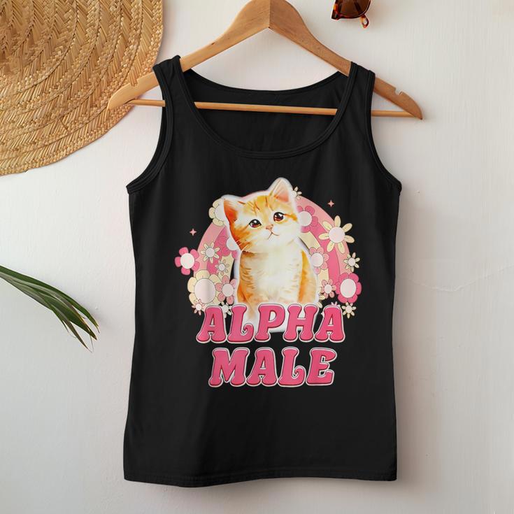 Alpha Male Cat Kitten For Women Tank Top Frauen Lustige Geschenke