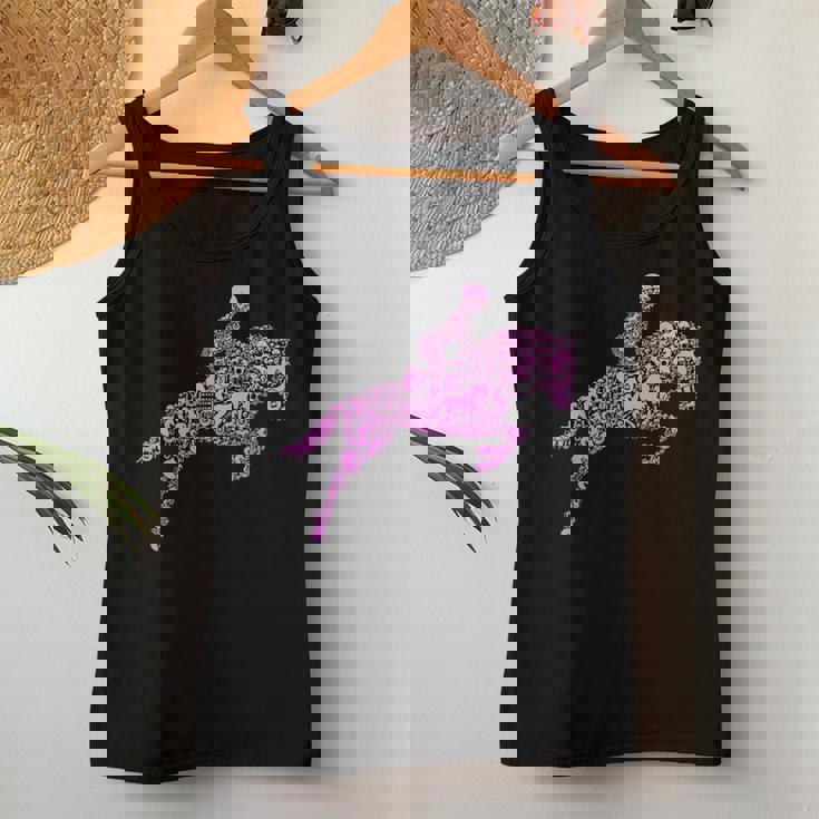 Amante De Los Caballos Chica Cabalgatas Es Camiseta sin mangas para mujer Regalos divertidos