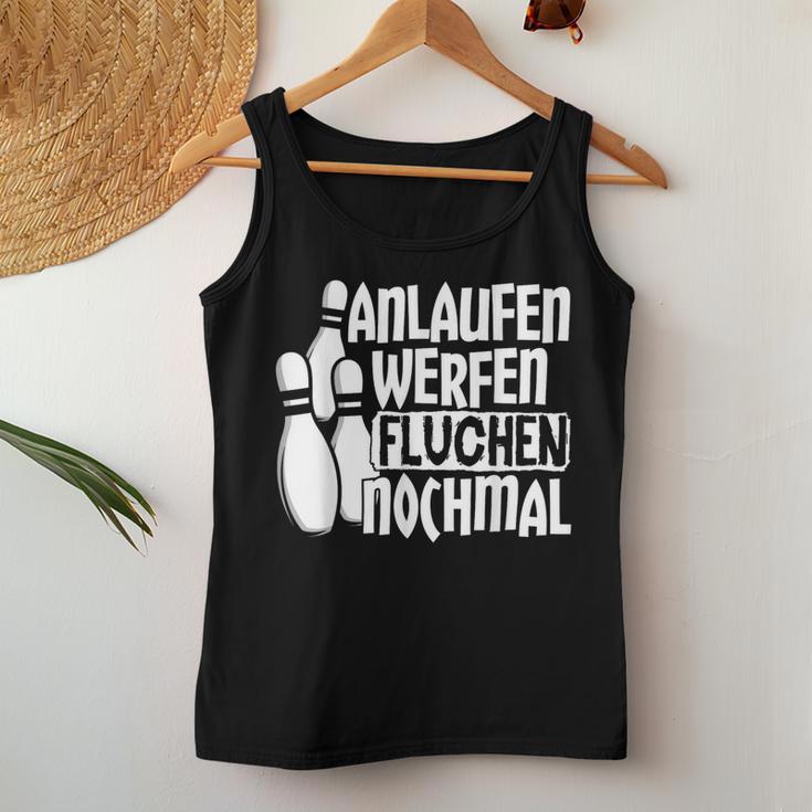 Anlauf Werfen Swearing Nomal Slogan Bowling Tank Top Frauen Lustige Geschenke