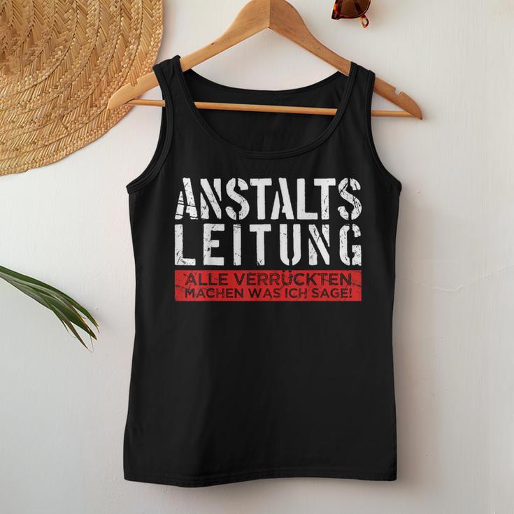 Anstaltleitung Sayings Work Women's Tank Top Frauen Lustige Geschenke