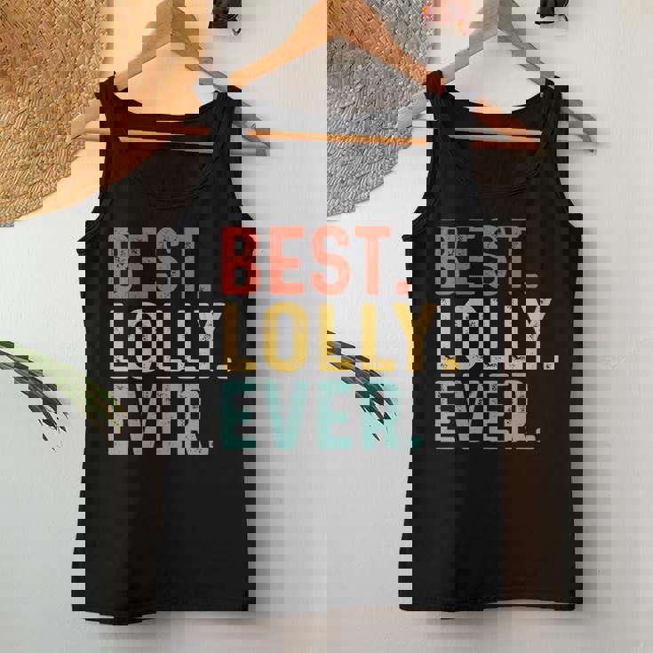 Best Lolly Ever Retro Vintage Unique For Lolly Women Tank Top Unique Gifts