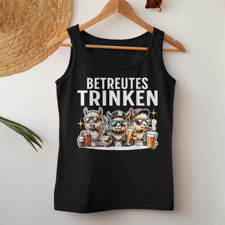 Betreutes Trinken Alpaca Motto Beer Drinking Tank Top Frauen Lustige Geschenke