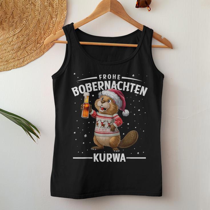 Bòbr Kurwa Bober Xmas Merry Bober Nights Bober Xmas Beer Tank Top Frauen Lustige Geschenke