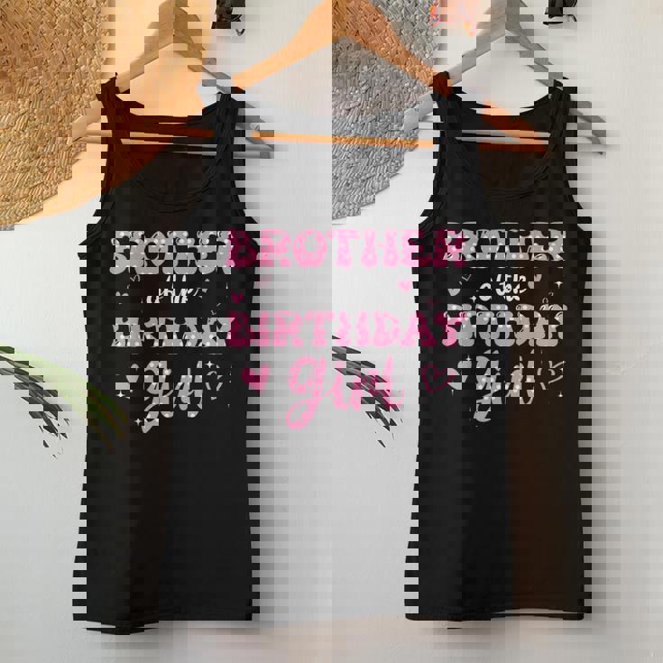 Brother Of The Birthday Pink Girl Matching Family Women Tank Top Personalized Gifts