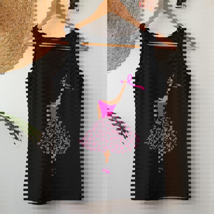 Butterfly African Black Girl Breast Cancer Survivor Warrior Women Tank Top Unique Gifts