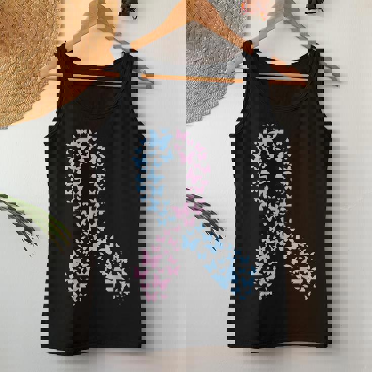 Butterfly Ribbon Pregnancy And Infant Loss Awareness Month Women Tank Top Unique Gifts