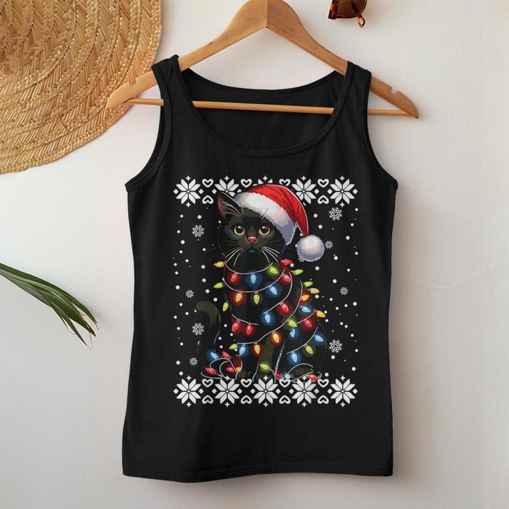 Cat Kitten Christmas Outfit Cats Mum Dad Christmas Tank Top Frauen Lustige Geschenke