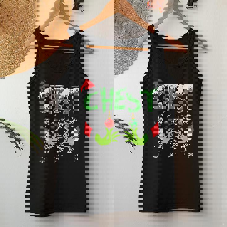 Chest Nuts Matching Chestnuts Christmas Snow Couples Women Women Tank Top Personalized Gifts
