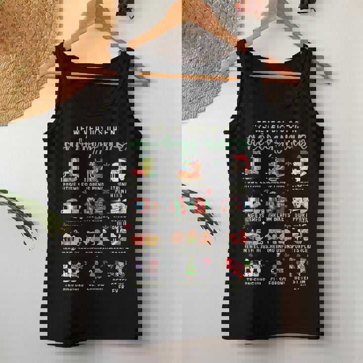 Christmas Oncology Rn Nurse 12 Days Of An Oncology Nurse Women Tank Top Personalized Gifts Christmas Oncology Rn Nurse 12 Days Of An Oncology Nurse Women Tank Top Personalized Gifts