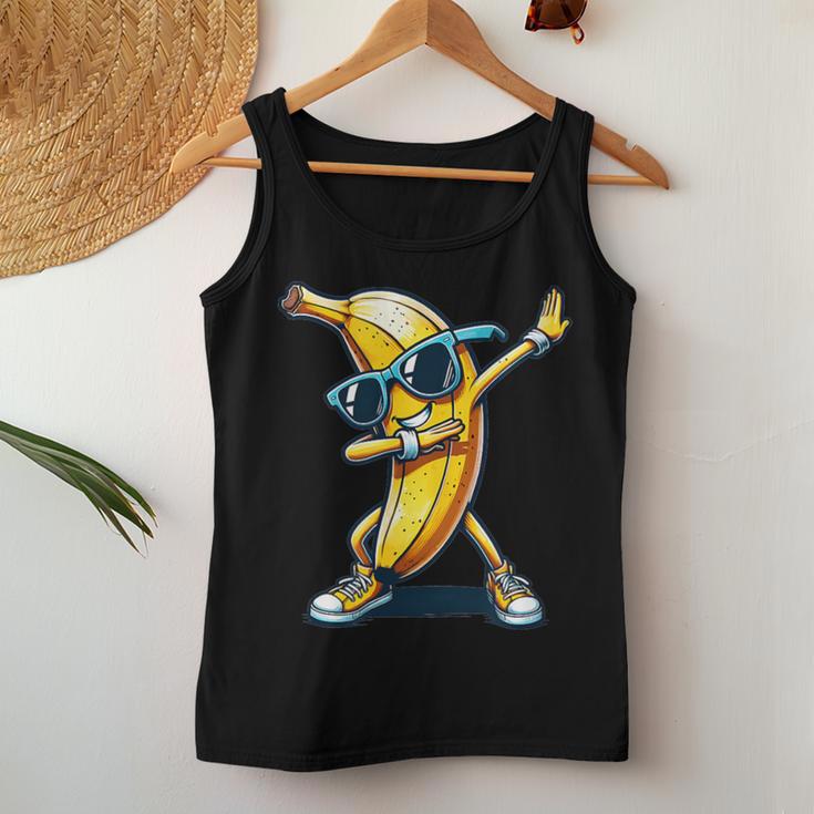 Dab Banana Dancing Dabbing Banana Fruit Meme Tank Top Frauen Lustige Geschenke