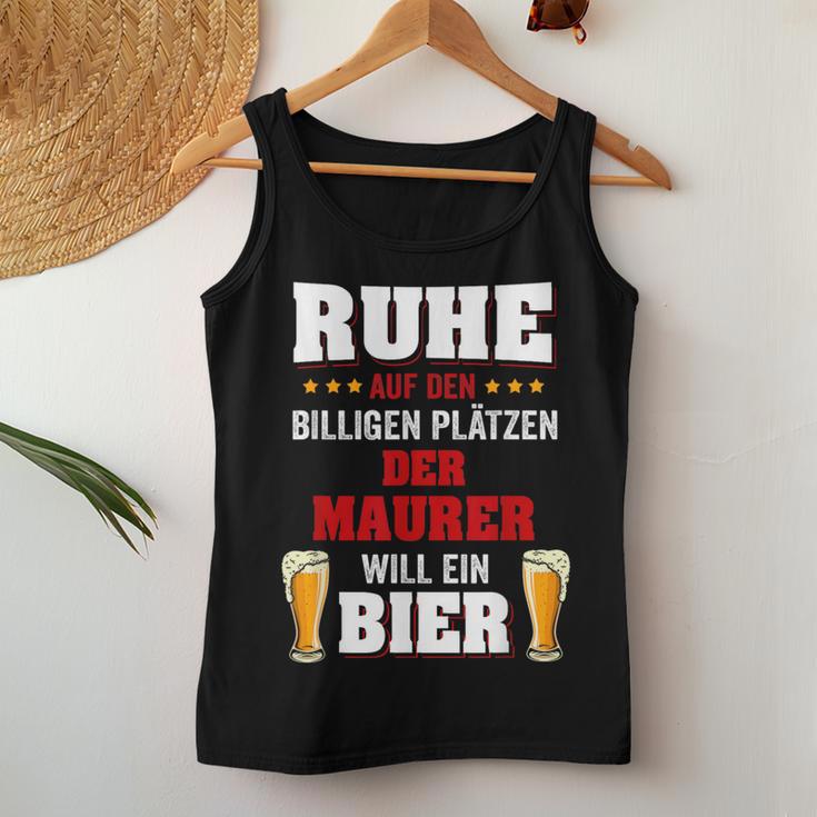 'Der Maurer Will Ein Beer' Tank Top Frauen Lustige Geschenke