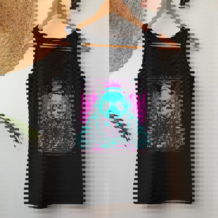 Dj Panda Bear Dance Music Giradischi Dj Panda Bear House Edm Canotta da donna Regalos divertidos