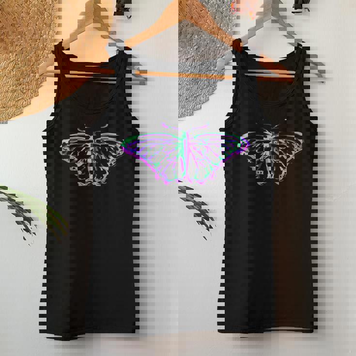 Donna Farfalla Psichedelicaiolaerde Boho Silhouette Con Collo A Canotta da donna Regalos divertidos