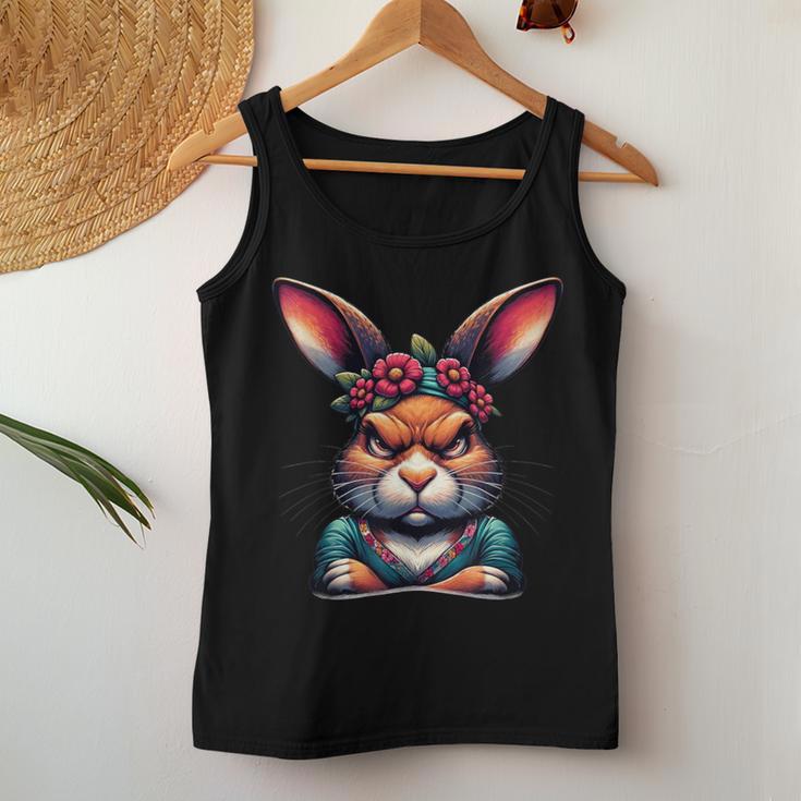 Easter Bunny Angry Bunny Rabbit Animal Tank Top Frauen Lustige Geschenke