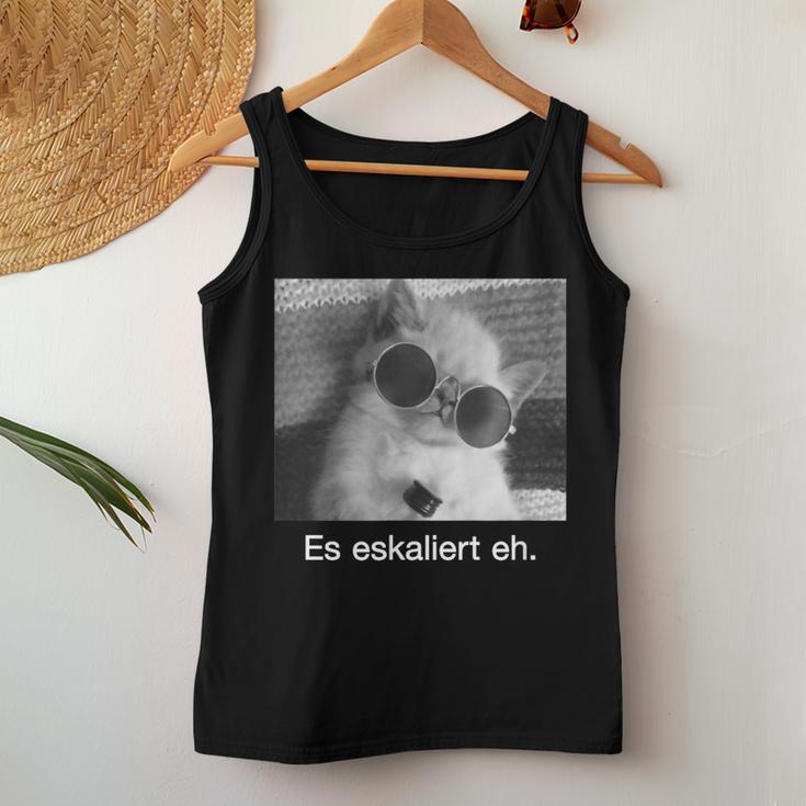 With Eskaliert Eh Drunken Cat Drunken Cat Beer Wine Fun S Tank Top Frauen Lustige Geschenke