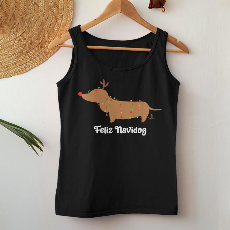 Feliz Navidog Christmas For Women Tank Top Frauen Lustige Geschenke