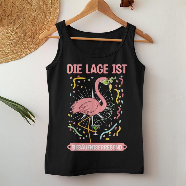 Flamingo Die Lage Ist Besäufniserregend Tank Top Frauen Lustige Geschenke