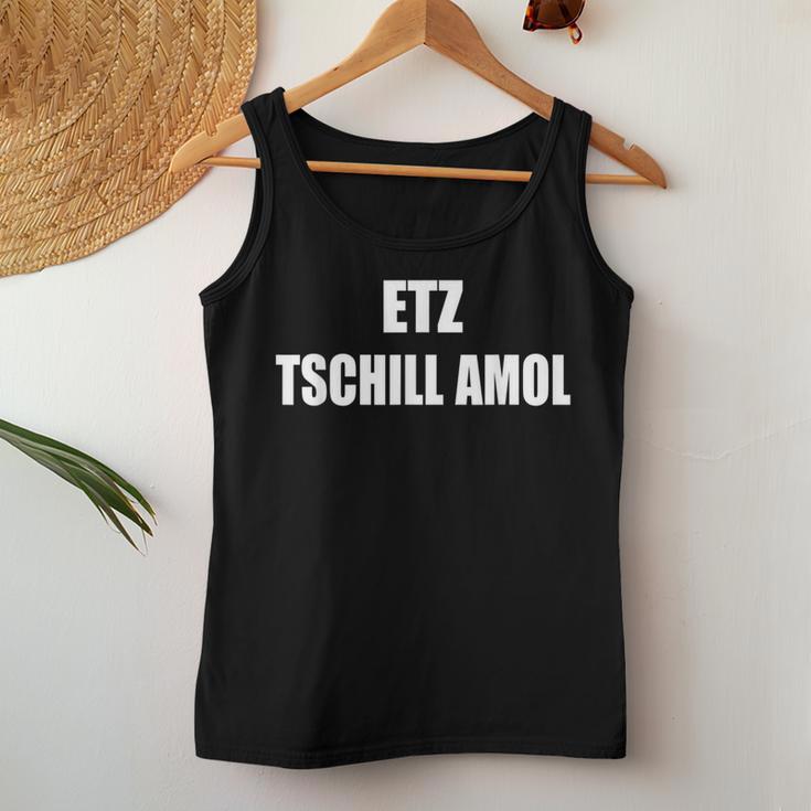 Franken Fränkischer Dialect Saying Chillen Women's Tank Top Frauen Lustige Geschenke