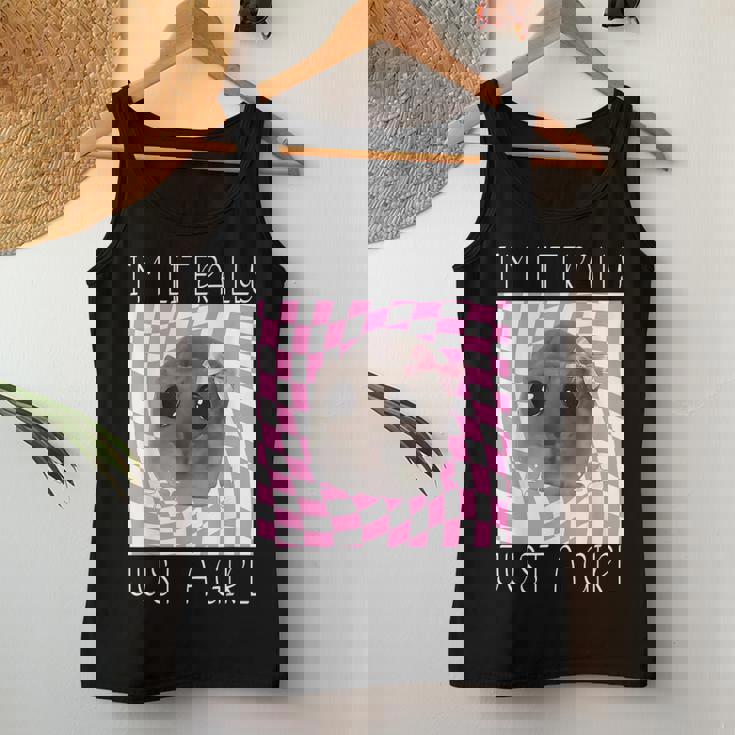 I'm Literally Just A Girl Sad Hamster Meme Women Tank Top Personalized Gifts I'm Literally Just A Girl Sad Hamster Meme Women Tank Top Personalized Gifts