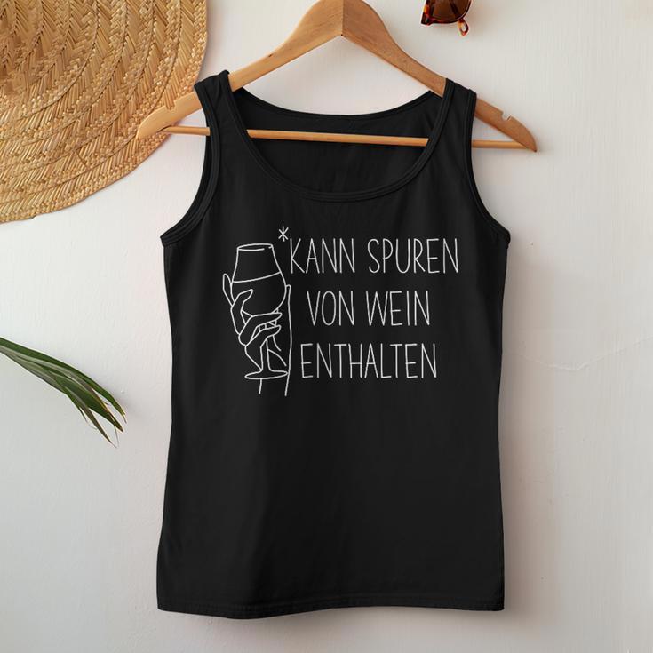 Kann Spurenon Wein Enthalten Weinfest Wine Drinker S Tank Top Frauen Lustige Geschenke