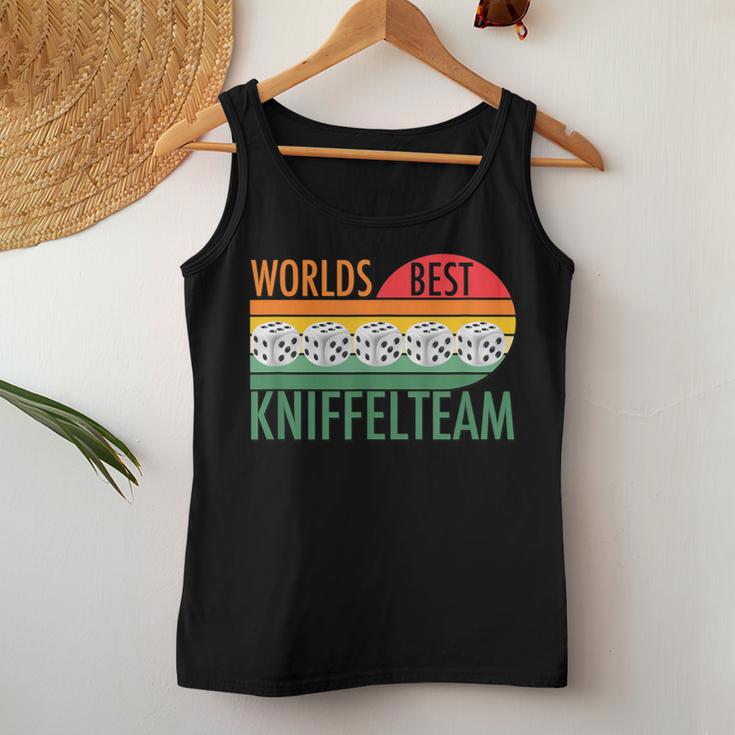 Retro Graphic For Teamintage Kniffel S Tank Top Frauen Lustige Geschenke