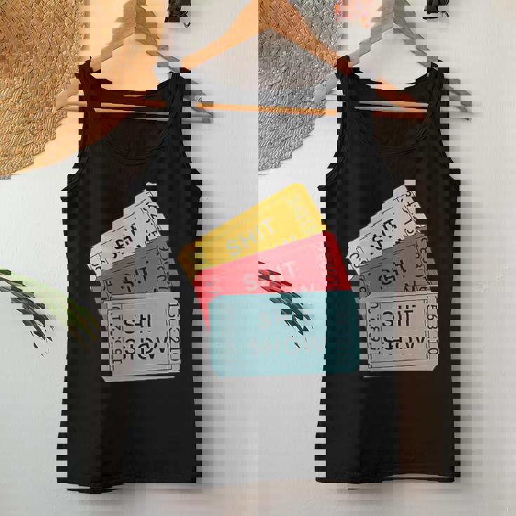 Sarcastic Retro Tickets To The Shit Show Women Tank Top Unique Gifts