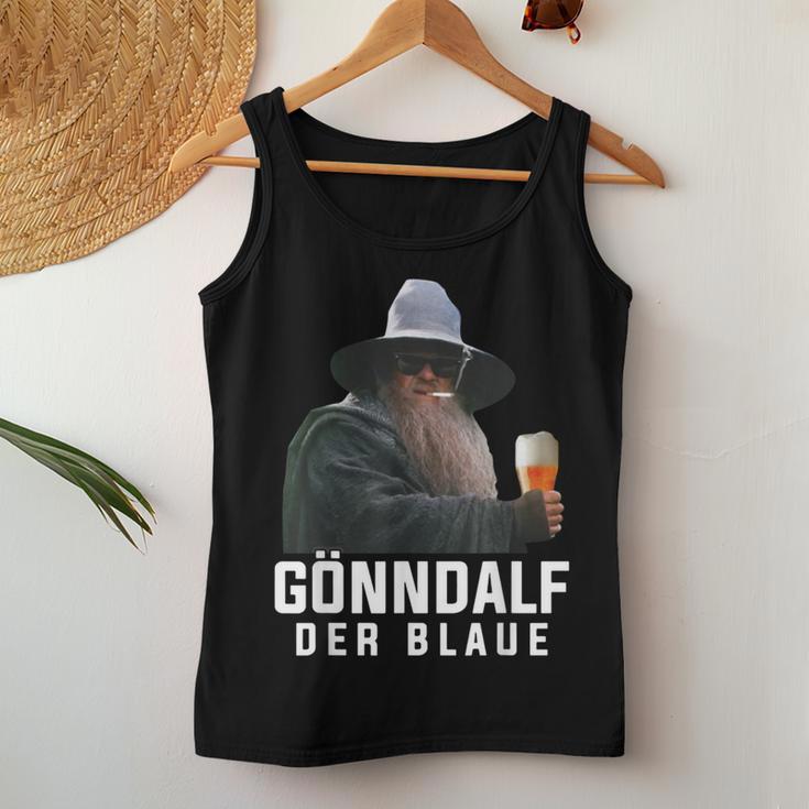 Gönndalf The Blue Beer Drinker Saufen Beer Tank Top Frauen Lustige Geschenke