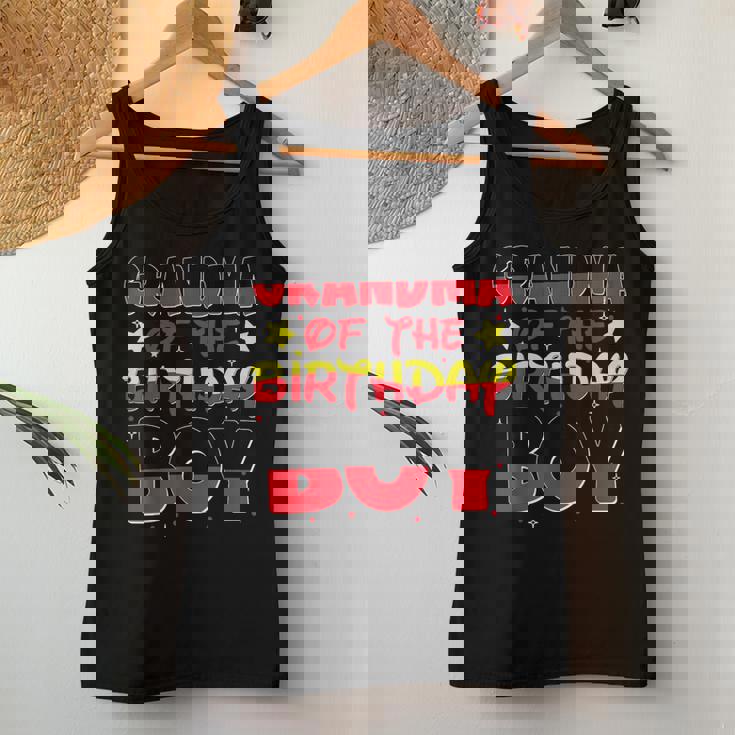 Grandma Of The Birthday Boy Family Party Decorations Women Tank Top Personalized Gifts