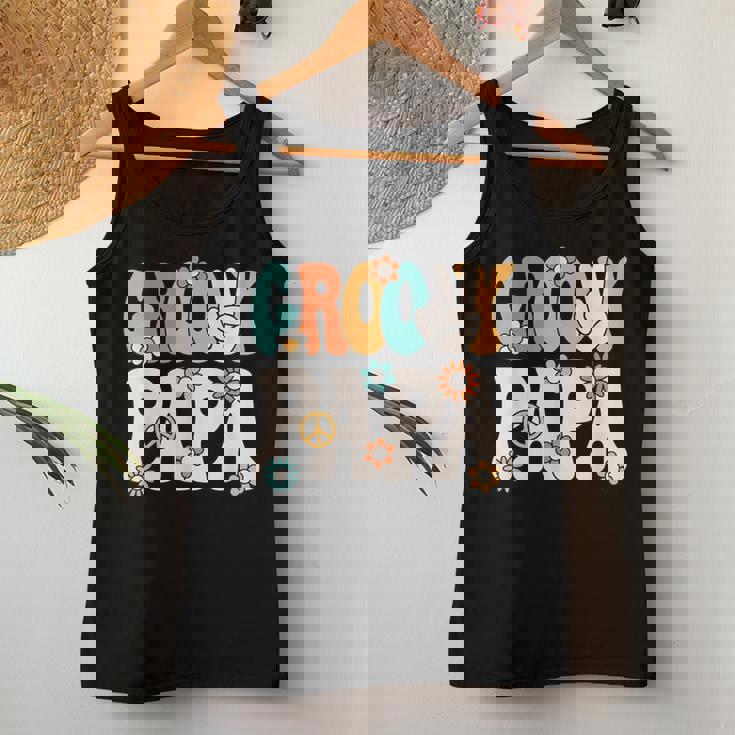 Groovy Papa Dad Retro Hippie 60S 70S Party Outfit Men Women Tank Top Personalized Gifts