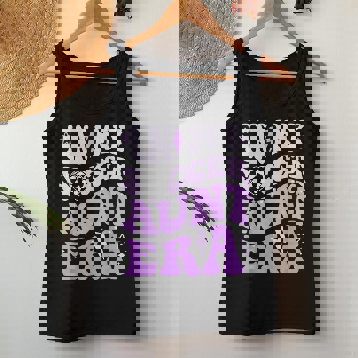 Groovy In My Soccer Aunt Era Soccer Auntie Of Boys Women Tank Top Unique Gifts