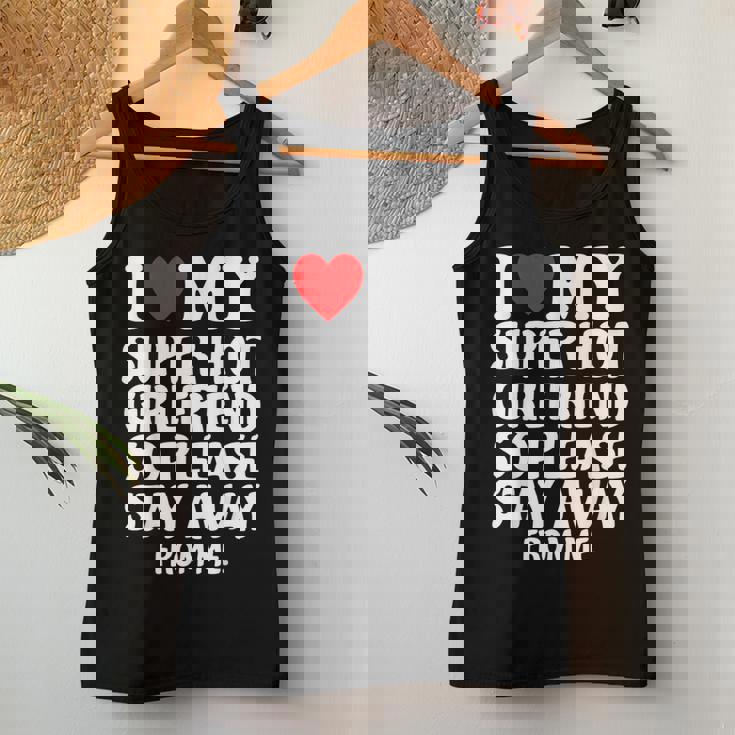 I Heart My Super Hot Girlfriend Love My Crazy Girlfriend Canotta da donna Regalos divertidos