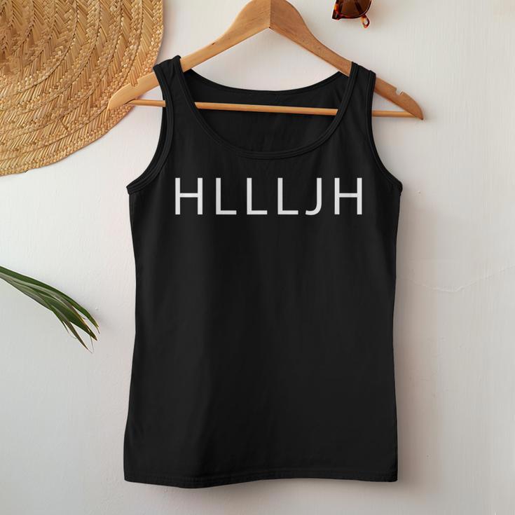 Hllljh Hallelujah Church Jesus Christ Christian Tank Top Frauen Lustige Geschenke