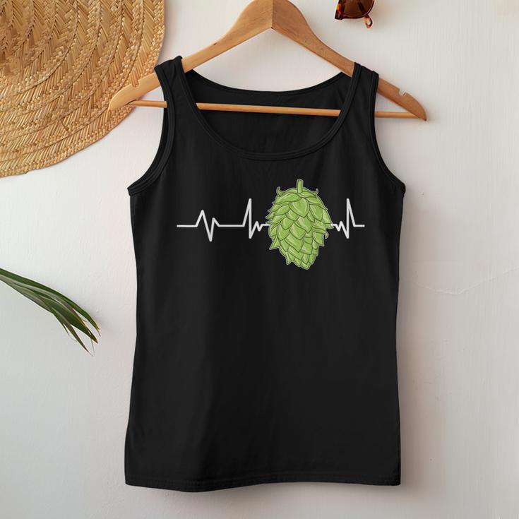 Hopen Heartbeat Beer Tank Top Frauen Lustige Geschenke