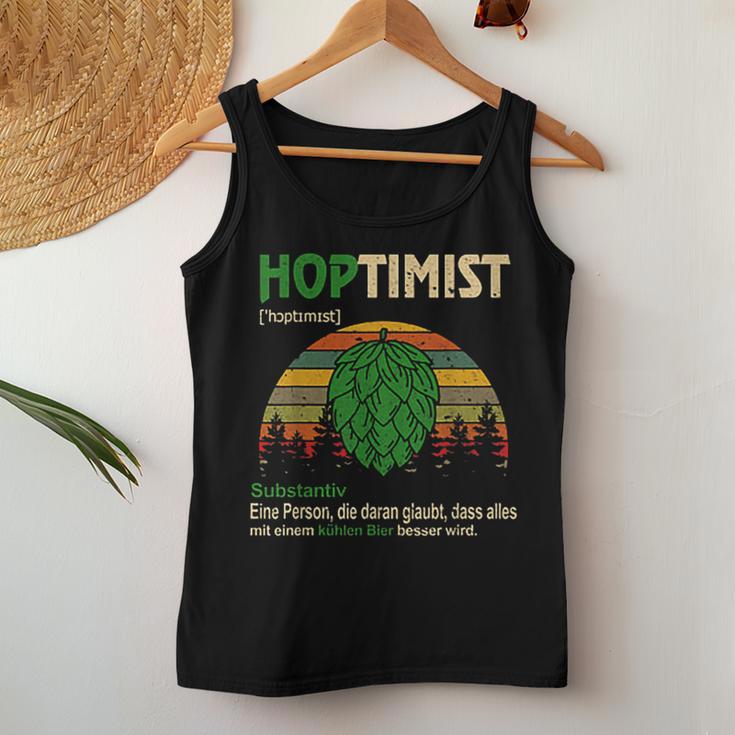 Hoptimist Beer Lover Craft Beer Tank Top Frauen Lustige Geschenke