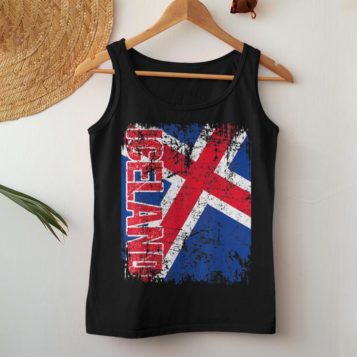 Iceland Flag Women's Children's Iceland Tank Top Frauen Lustige Geschenke