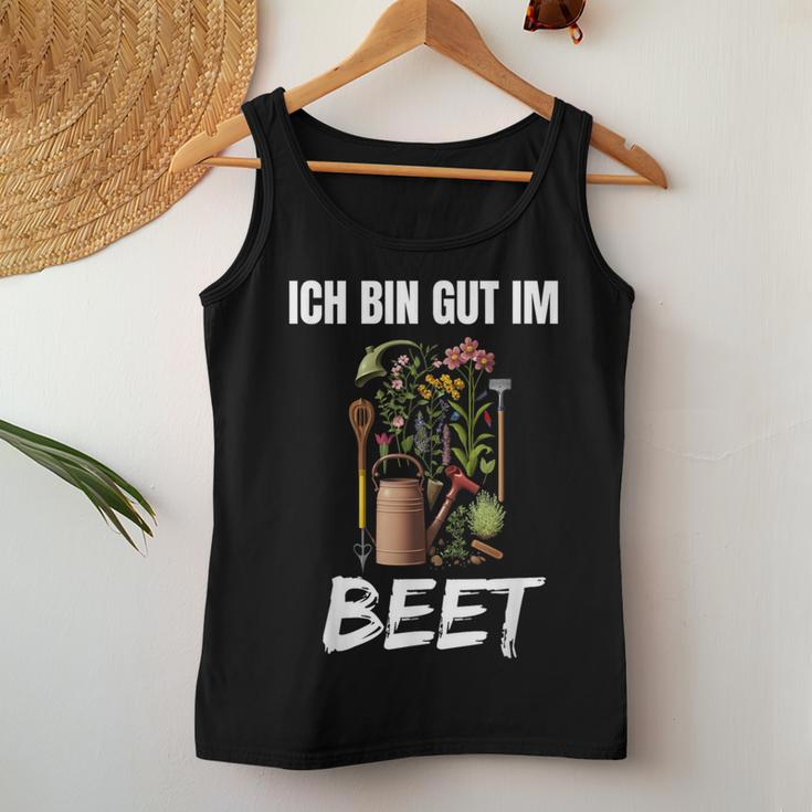 Ich Bin Gut Im Beet Word Game Gardener Garden Tank Top Frauen Lustige Geschenke