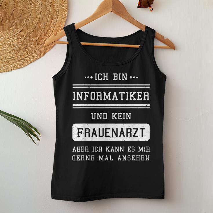 Ich Bin Kein Frauenarzt I Informatiker Programmer Admin Tank Top Frauen Lustige Geschenke