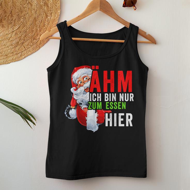 Ich Bin Nur Zum Essen Hier Christmas Women Tank Top Frauen Lustige Geschenke